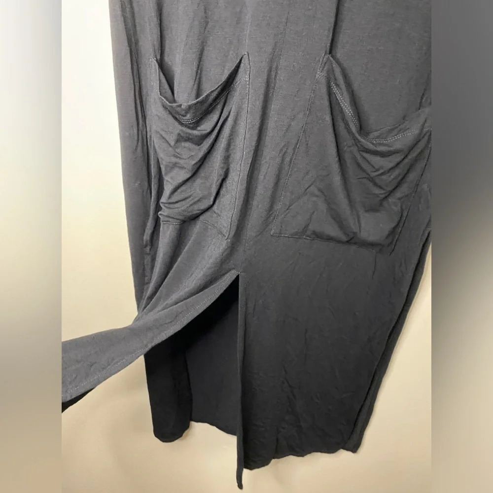 MiiK Made in Canada Black Sleeveless Slit Dress - Picture 2 of 7